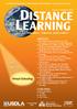 DISTANCE LEARNING COLUMNS FEATURED ARTICLES 01 REDEFINING SCHOOL FROM SITE TO 06 RESEARCHING K-12 ONLINE LEARNING: