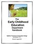 The Early Childhood Education Department Handbook