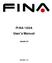 FINA 160A User's Manual
