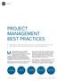 PROJECT MANAGEMENT BEST PRACTICES