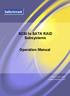 SCSI to SATA RAID Subsystems Operation Manual