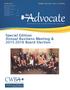 Special Edition: Annual Business Meeting & 2015-2016 Board Election