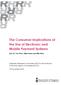 The Consumer Implications of the Use of Electronic and Mobile Payment Systems