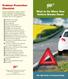 Problem Prevention Checklist. What to Do When Your Vehicle Breaks Down. The AAA Guide to Personal Safety