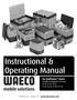 Instructional & Operating Manual