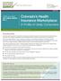 Colorado s Health Insurance Marketplace: A Profile of Likely Consumers