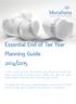 Essential End of Tax Year Planning Guide 2014/2015