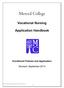 Vocational Nursing Application Handbook Enrollment Policies and Application