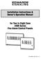 Installation Instructions & Owner s Operation Manual for Two to Eight Zone 2400 Series Fire Alarm Control Panels
