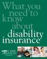 What you needto know about disability insurance