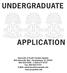 Undergraduate. Application