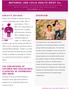 MATERNAL AND CHILD HEALTH BRIEF #2: