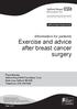 Information for patients Exercise and advice after breast cancer surgery