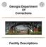 Georgia Department Of Corrections. Facility Descriptions
