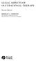 LEGAL ASPECTS OF OCCUPATIONAL THERAPY