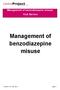 Management of benzodiazepine misuse