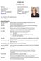 Franziska Holz Curriculum Vitae