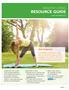 RESOURCE GUIDE HEALTHY LIVING. Get Inspired.