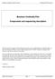 Business Continuity Plan. Components and sequencing description