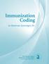 Immunization Coding. for Obstetrician Gynecologists 2013. The American College of Obstetricians and Gynecologists WOMEN S HEALTH CARE PHYSICIANS