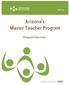 Arizona s Master Teacher Program. Program Overview