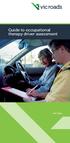 Guide to occupational therapy driver assessment