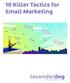 10 Killer Tactics for Email Marketing