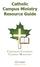 Catholic Campus Ministry Resource Guide