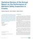 Statistical Review of the Annual Report on the Performance of Maritime Safety Inspection in Croatia