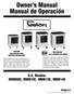Owner s Manual Manual de Operación