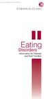 INDEPENDENT MENTAL HEALTHCARE PROVIDER. Eating Disorders. Eating. Disorders. Information for Patients and their Families