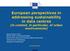European perspectives in addressing sustainability in data centres (in context, in particular, of urban environments)