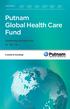 Putnam Global Health Care Fund. Summary prospectus 12 30 14