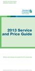2013 Service and Price Guide