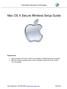 Mac OS X Secure Wireless Setup Guide