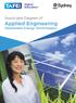 Associate Degree of Applied Engineering (Renewable Energy Technologies)
