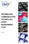INFORMATION COMMUNICATION TECHNOLOGY ASSET MANAGEMENT PLAN