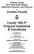 County SELP Program Guidelines & Procedures