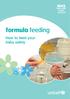 formula feeding How to feed your baby safely