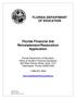 Florida Financial Aid Reinstatement/Restoration Application