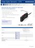 SENSORS. Fiber Optic Sensors - S70. Advanced fiber optic amplifiers for high speed and low contrast applications