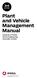 Plant and Vehicle Management Manual