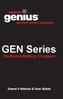 GEN Series. On-Board Battery Chargers. Owner s Manual & User Guide
