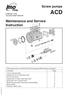 This instruction is valid for all ACD pump models shown on page 2