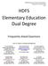 HDFS Elementary Education Dual Degree