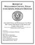 REPORT OF WILLIAMSON COUNTY, TEXAS CONCERNING INDIGENT DEFENSE