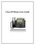 Cisco IP Phone User Guide