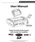 User Manual AUDIO OUT OFF 9V DC USB POWER. Digital On-Hold Audio System with analog line capability
