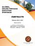 Abstracts. GLOBAL Online/Distance Education Symposium. Sponsored by. February 20-21, 2015