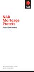 NAB Mortgage Protect Policy Document